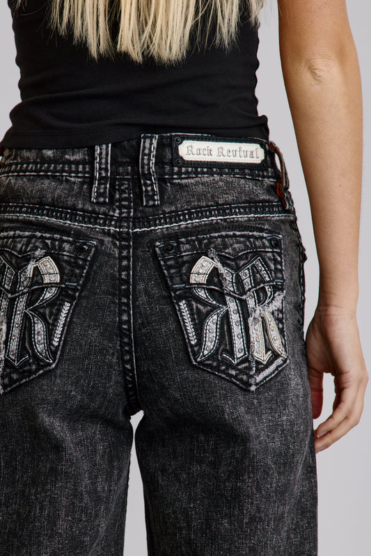 Isolde High Rise Wide Leg Jeans (READY) - Rock Revival®