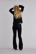 Kamil Super Low-Rise Moto Bootcut Jeans - Rock Revival®