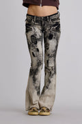 Kamil Super Low-Rise Moto Bootcut Jeans (4/30/26+UPCS+STOCK) - Rock Revival®