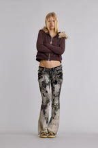 Kamil Super Low-Rise Moto Bootcut Jeans (4/30/26+UPCS+STOCK) - Rock Revival®
