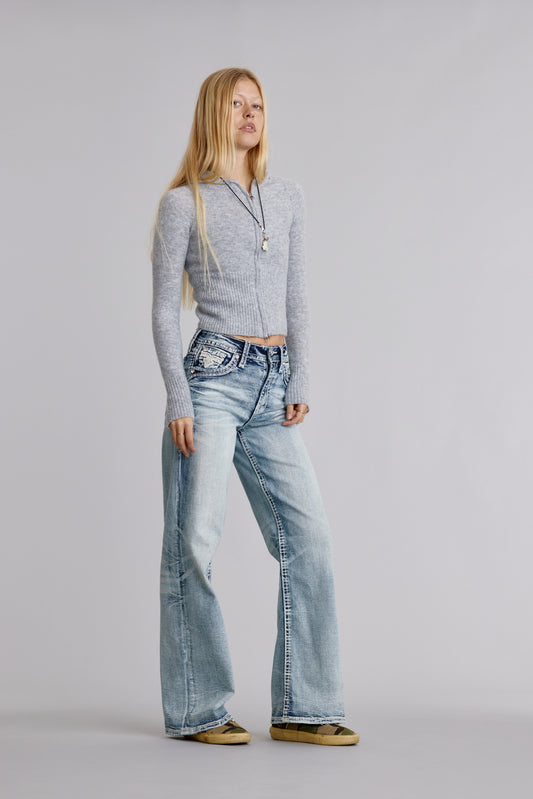 Kari High Rise Wide Leg Jeans (READY) - Rock Revival®