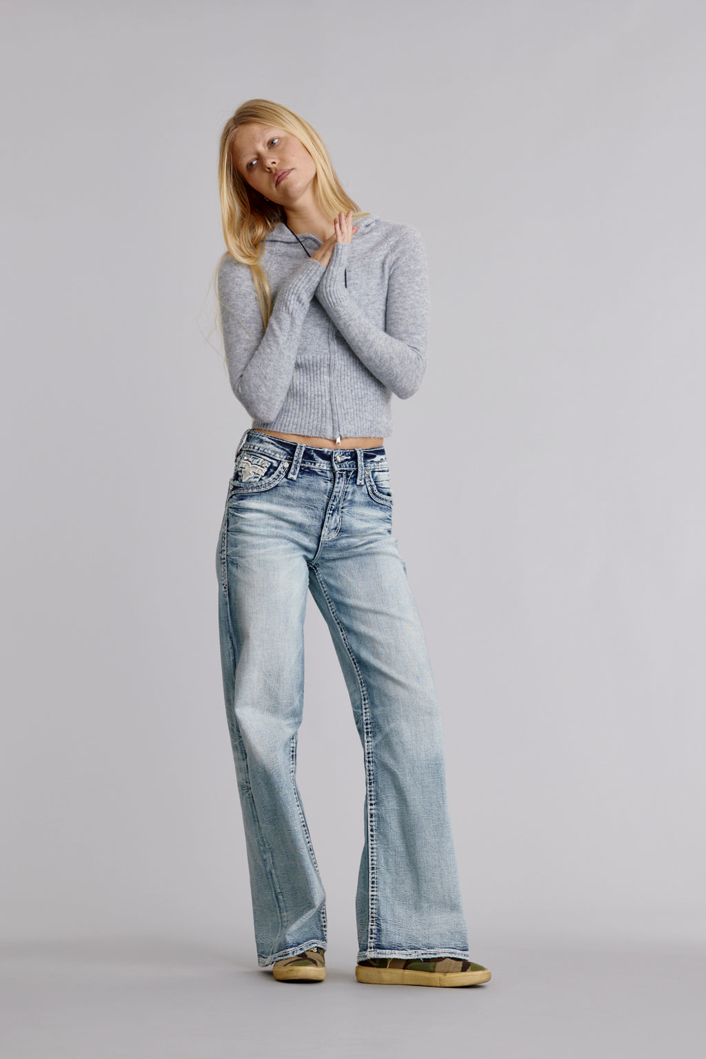 Kari High Rise Wide Leg Jeans (READY) - Rock Revival®