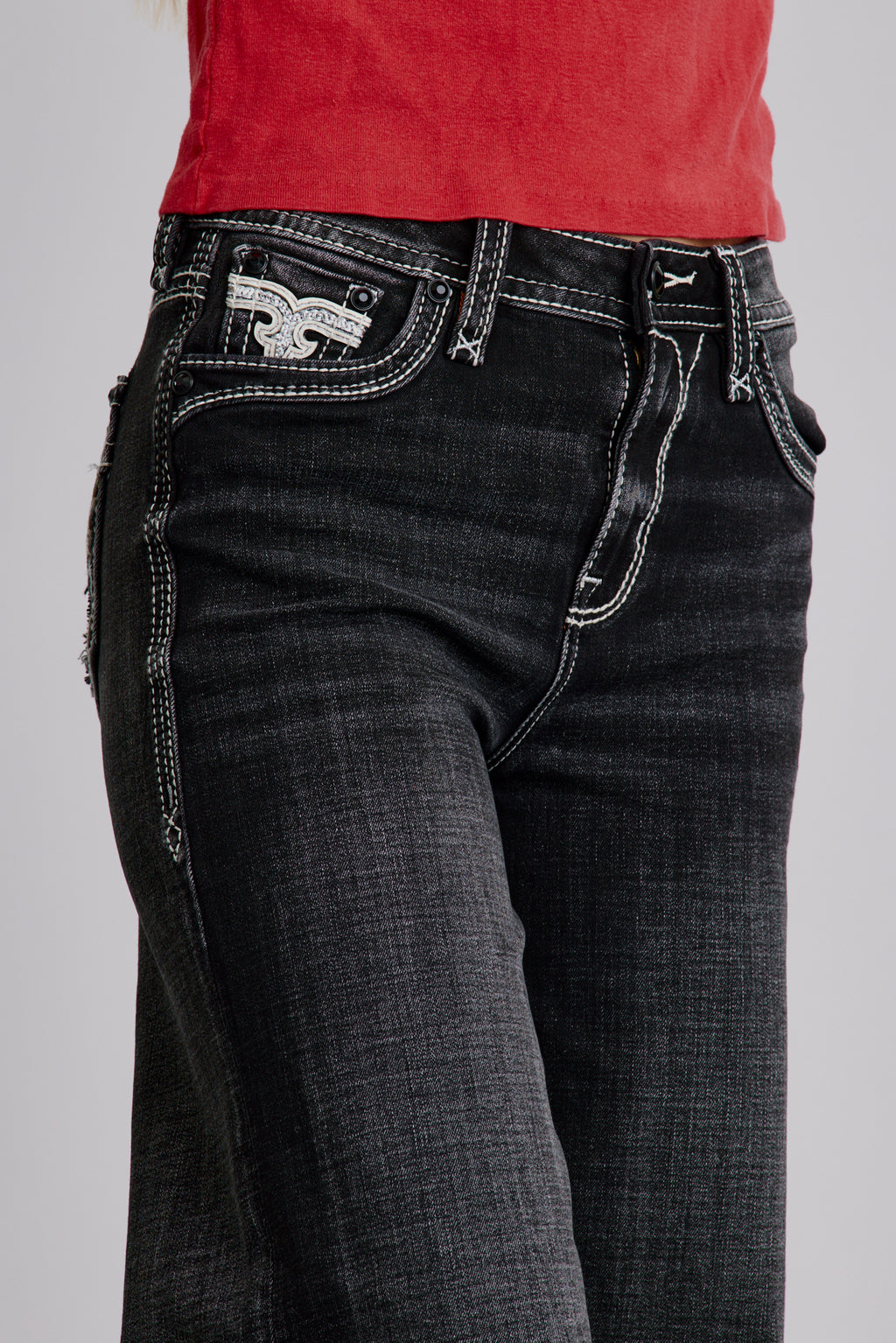 Kiella High Rise Wide Leg Jeans - Rock Revival®