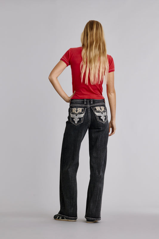 Kiella High Rise Wide Leg Jeans - Rock Revival®