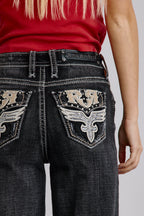 Kiella High Rise Wide Leg Jeans - Rock Revival®