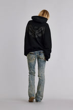 Soundwave Hoodie in Black-Grey (Women's) - Rock Revival®