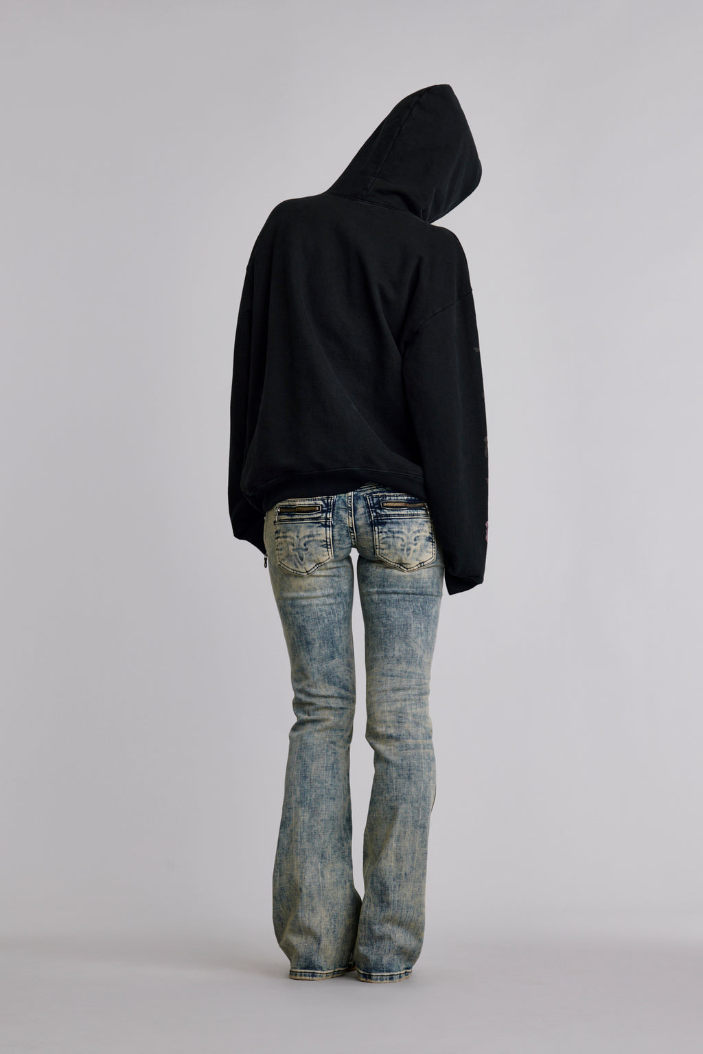 Classic Rock Hoodie in Black / Pink (November) (WOMEN'S) - Rock Revival®