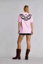 Soundwave Tee in Pink (Women's) - Rock Revival®