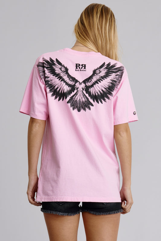 Soundwave Tee in Pink (Women's) - Rock Revival®