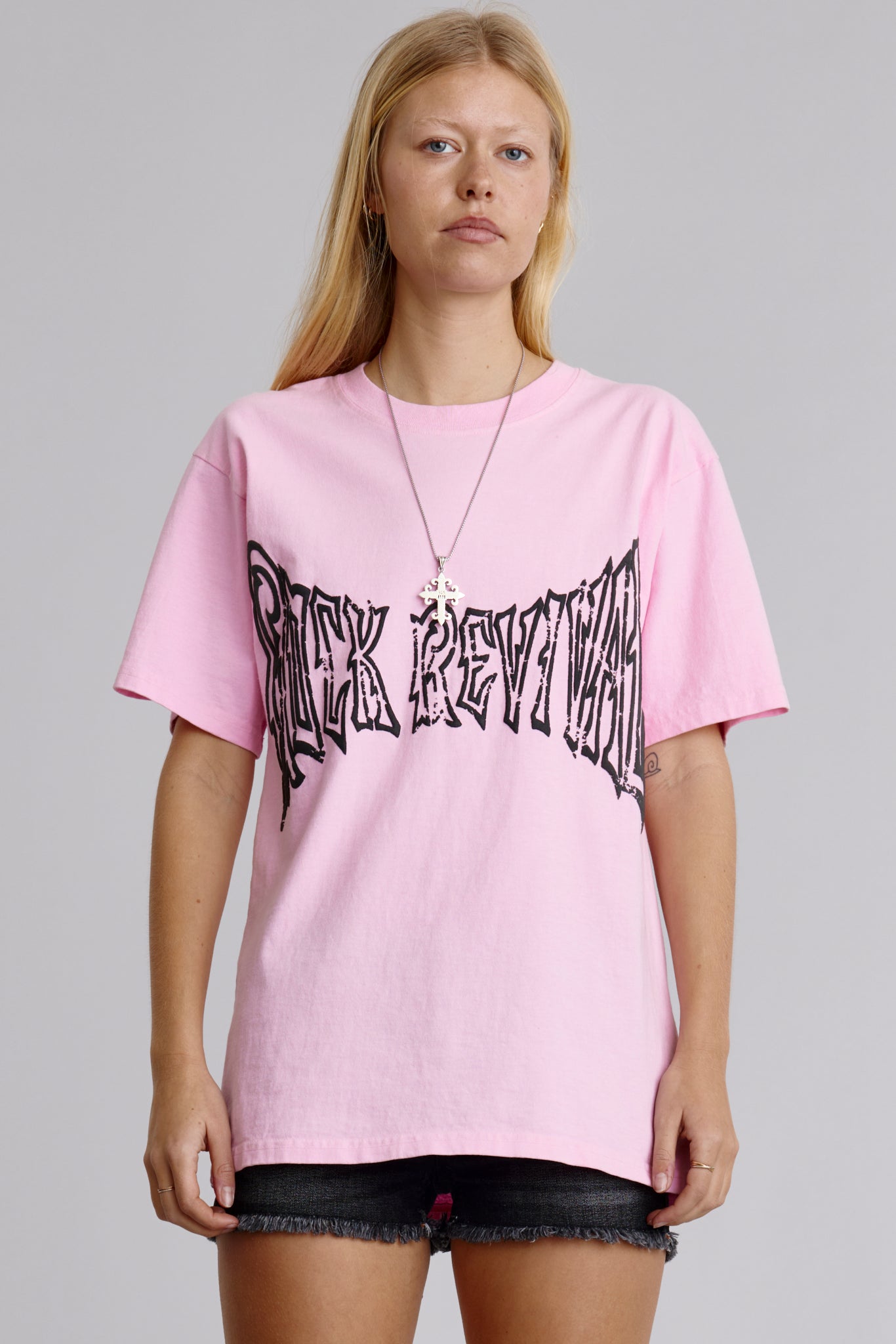 Soundwave Tee in Pink (Women's) - Rock Revival®
