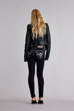 Raanan Skinny Jeans in Black – Rock Revival®