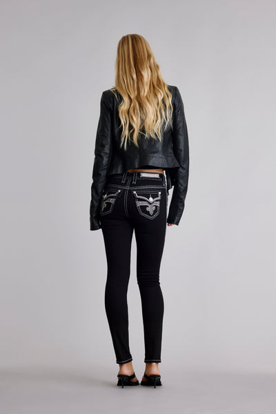 Raanan Skinny Jeans in Black – Rock Revival®