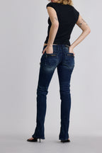 Camille Super Low-Rise Moto Skinny Jeans - Rock Revival®