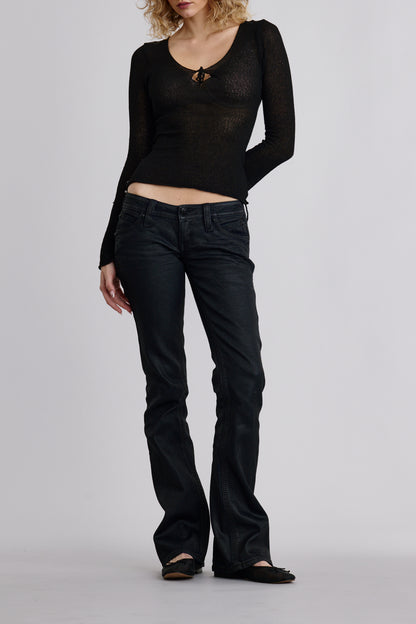 Gwen Super Low-Rise Bootcut Jeans