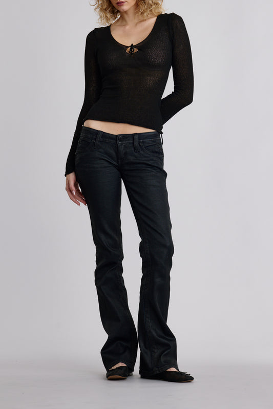 Gwen Super Low-Rise Bootcut Jeans
