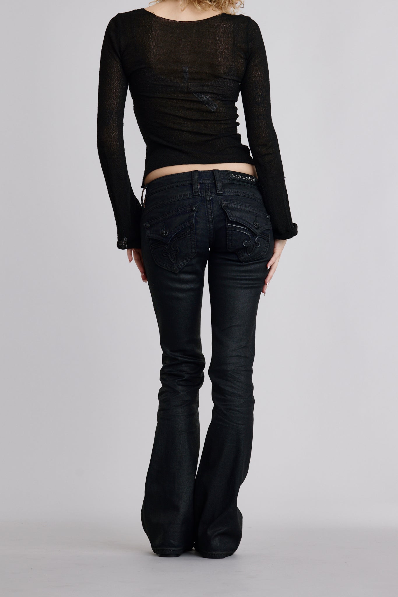 Gwen Super Low-Rise Bootcut Jeans