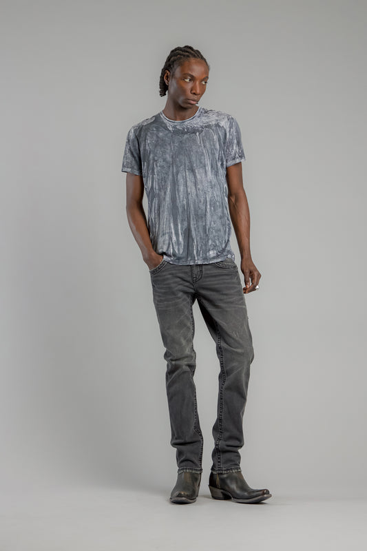 Adriel Alt Straight Jeans in Black - Rock Revival®