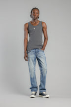 Andrew Bootcut Jeans in Medium Blue - Rock Revival®