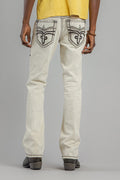 Arther Bootcut Jeans in Light Gray - Rock Revival®