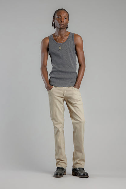 Arther Bootcut Jeans in Light Beige - Rock Revival®