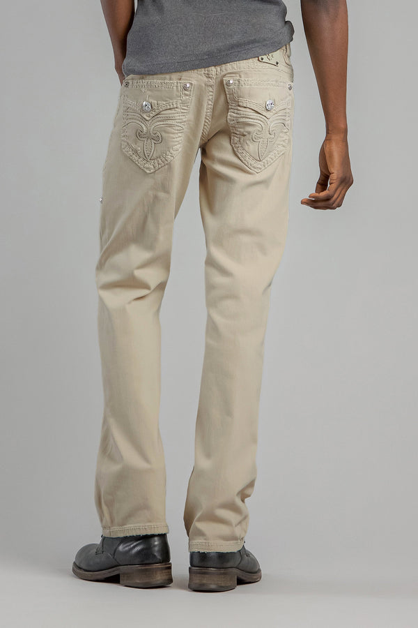 Vaqueros Arther acampanados en beige claro