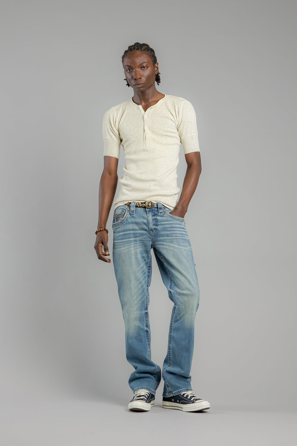 Arther Bootcut Jeans in Light Blue - Rock Revival®