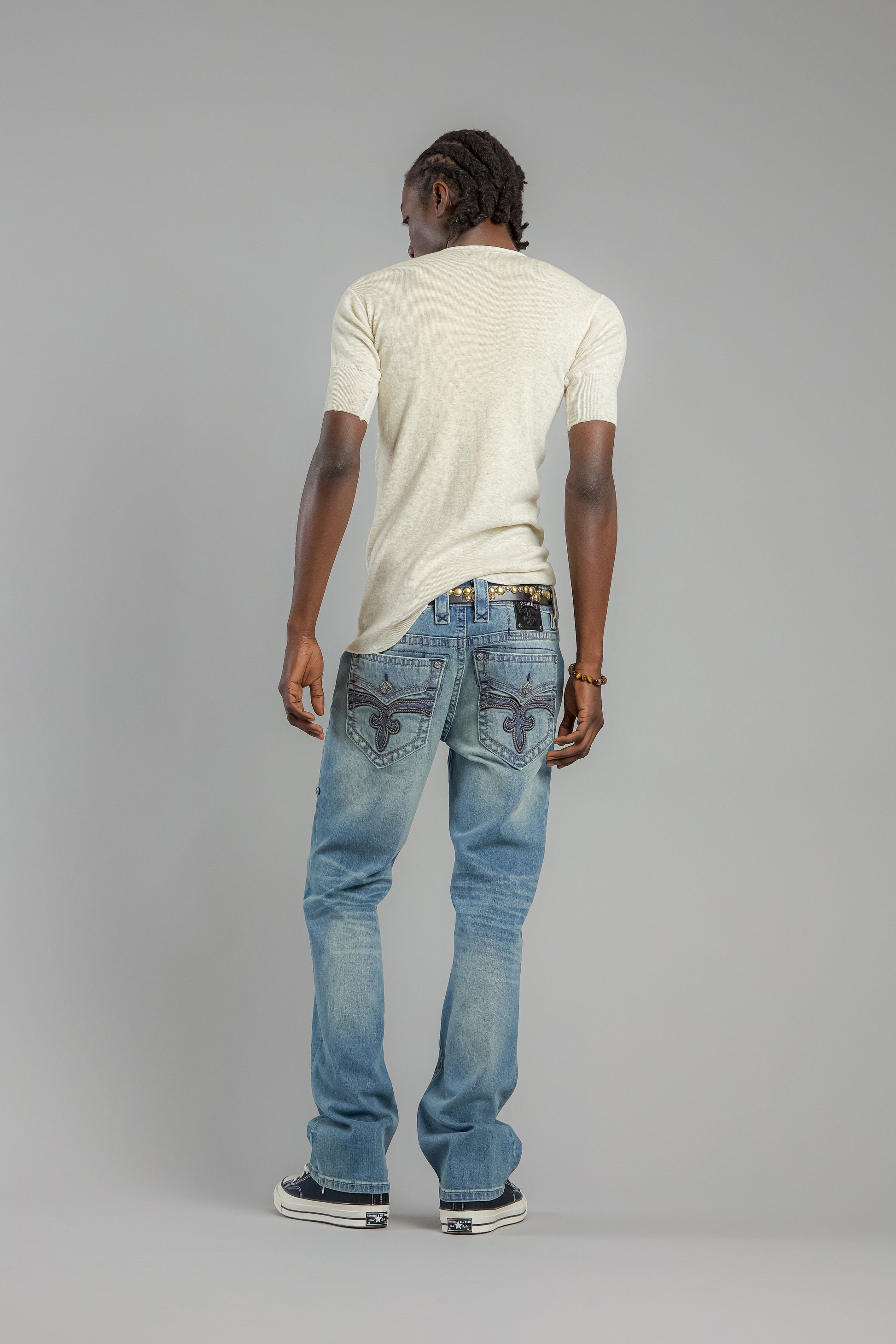 Arther Bootcut Jeans in Light Blue - Rock Revival®