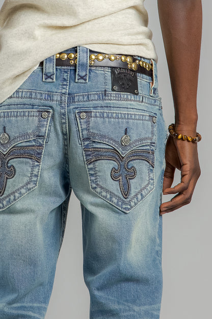Arther Bootcut Jeans in Light Blue - Rock Revival®