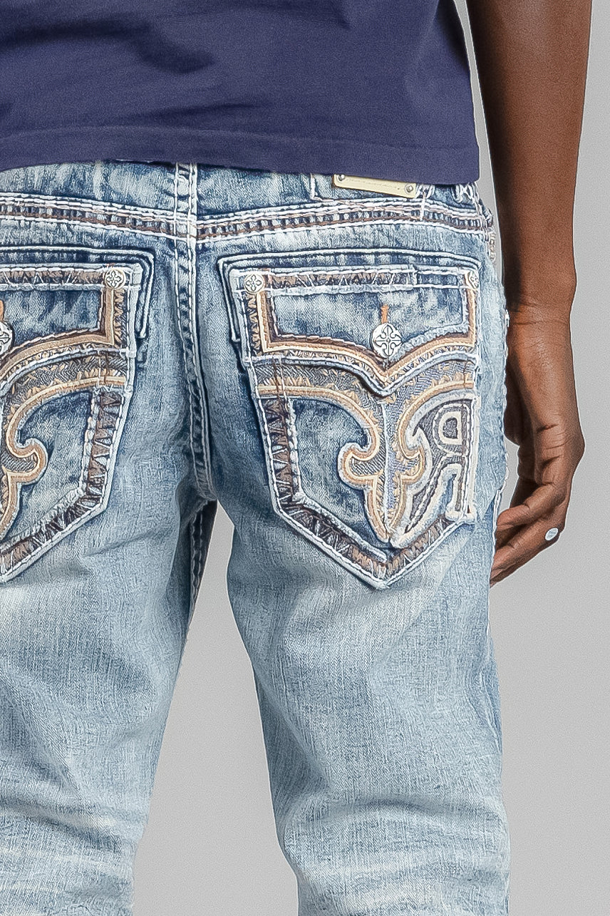 Baxter Bootcut Jeans | Light Blue | Rock Revival
