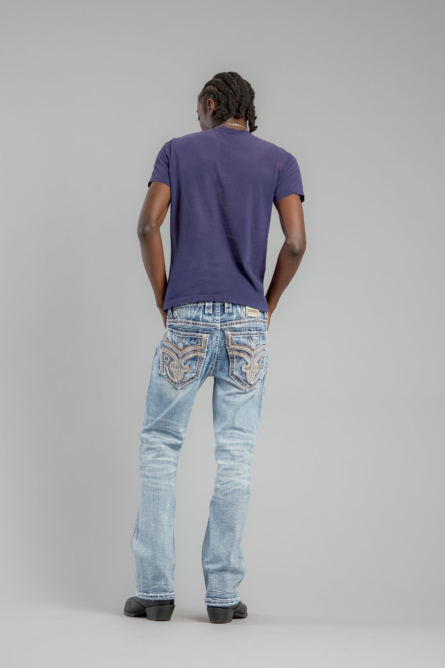 Baxter Bootcut Jeans in Light Blue - Rock Revival®