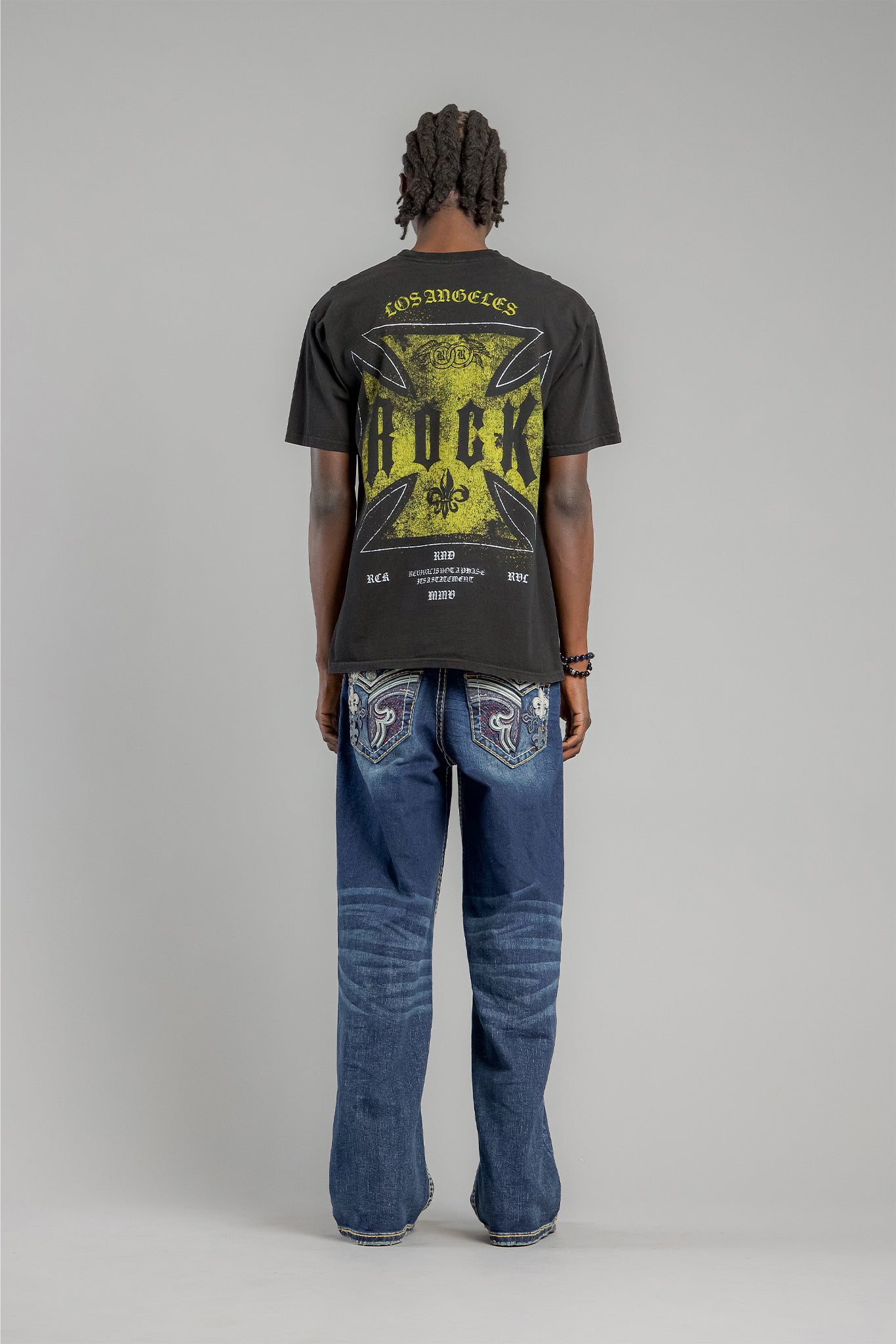 Rock Revival Cross Forme Tee in Black - Rock Revival®