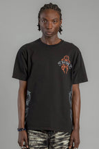Baroque Cross Graphic Tee in Black - Rock Revival®