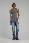 Brooks Alt Straight Jeans in Dark Blue - Rock Revival®