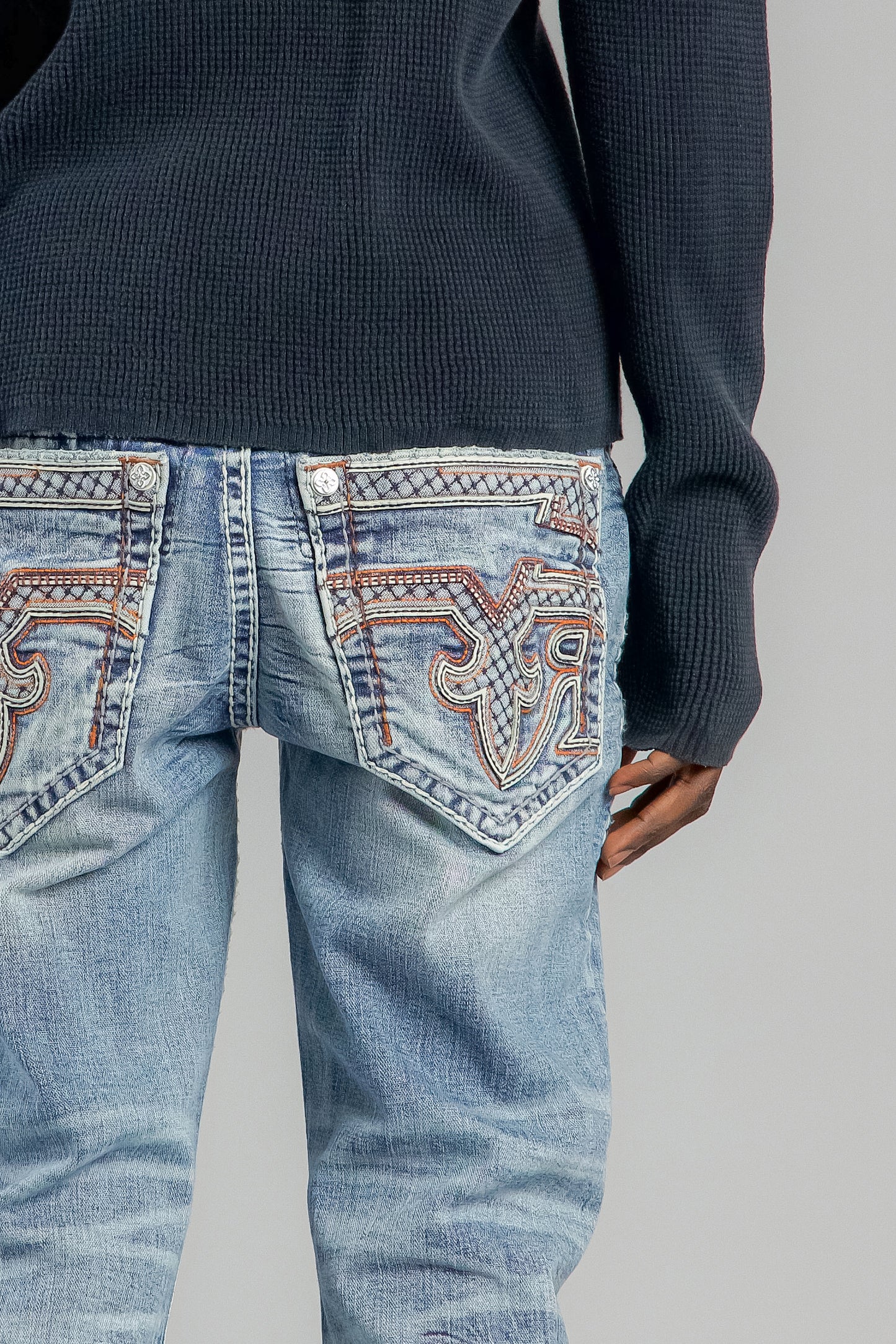Esme Bootcut Jeans in Light Blue - Rock Revival®