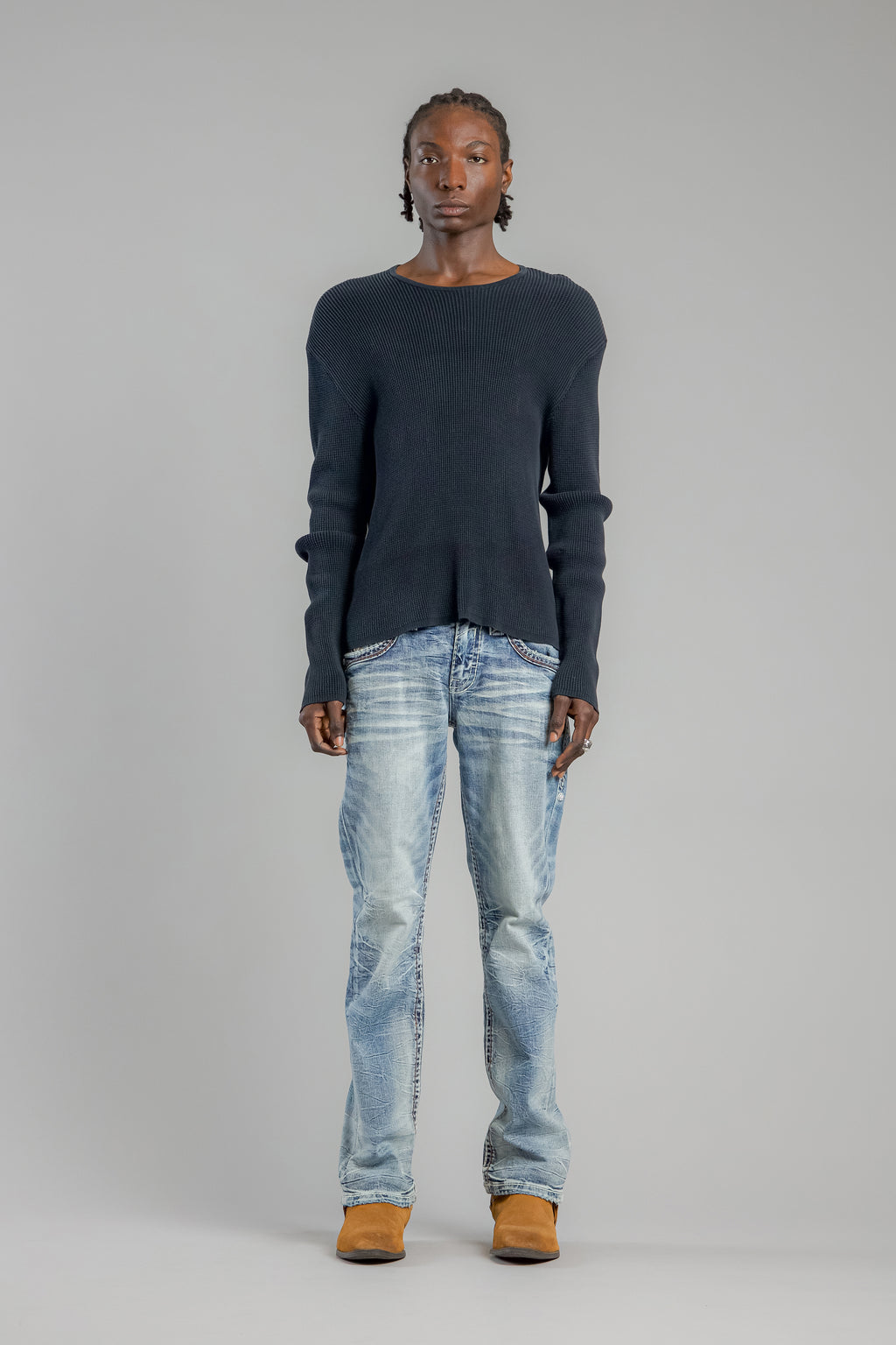 Esme Bootcut Jeans in Light Blue - Rock Revival®