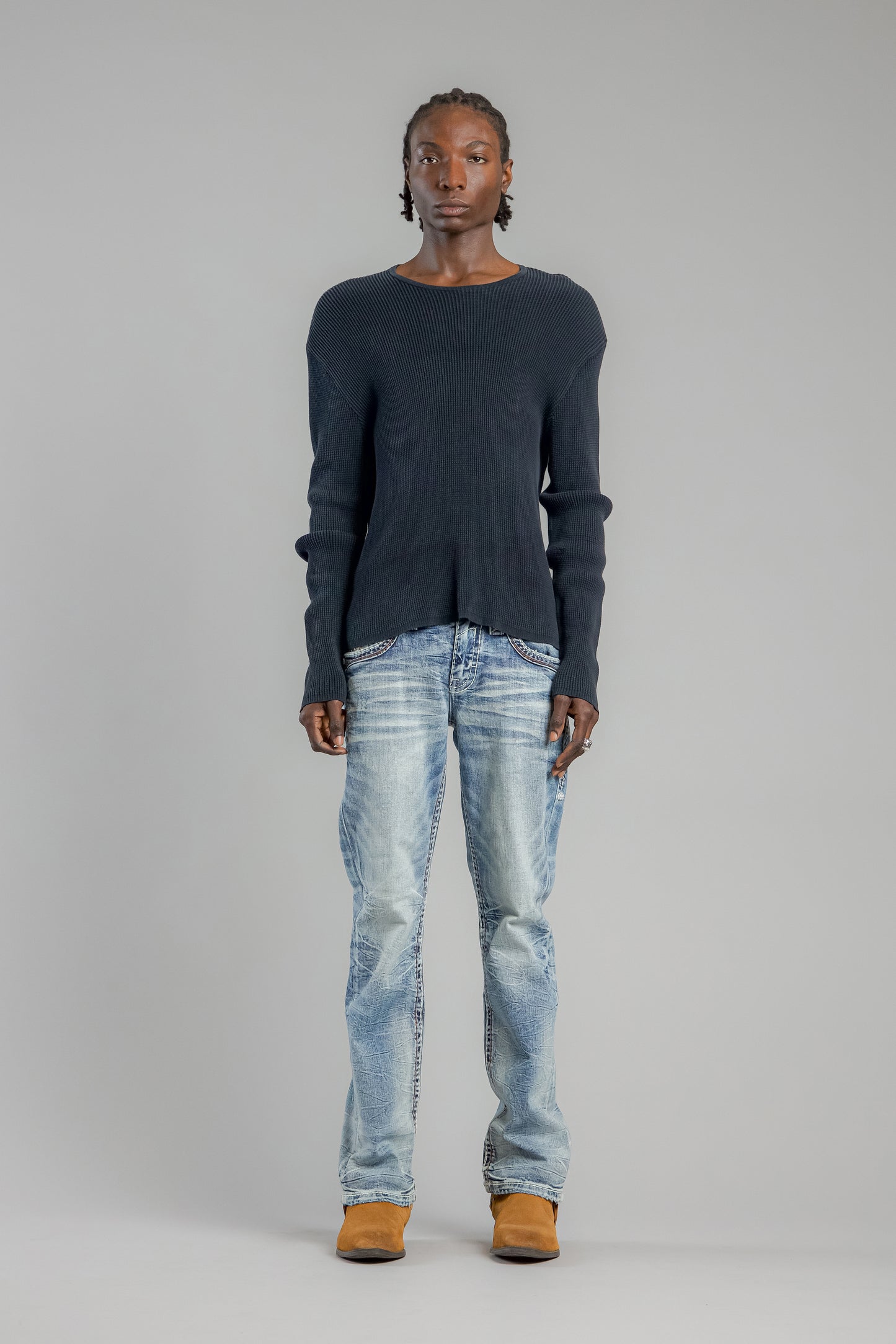 Esme Bootcut Jeans in Light Blue - Rock Revival®