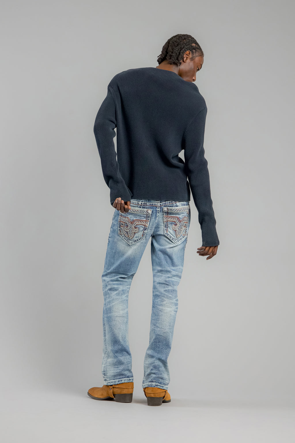 Esme Bootcut Jeans in Light Blue - Rock Revival®