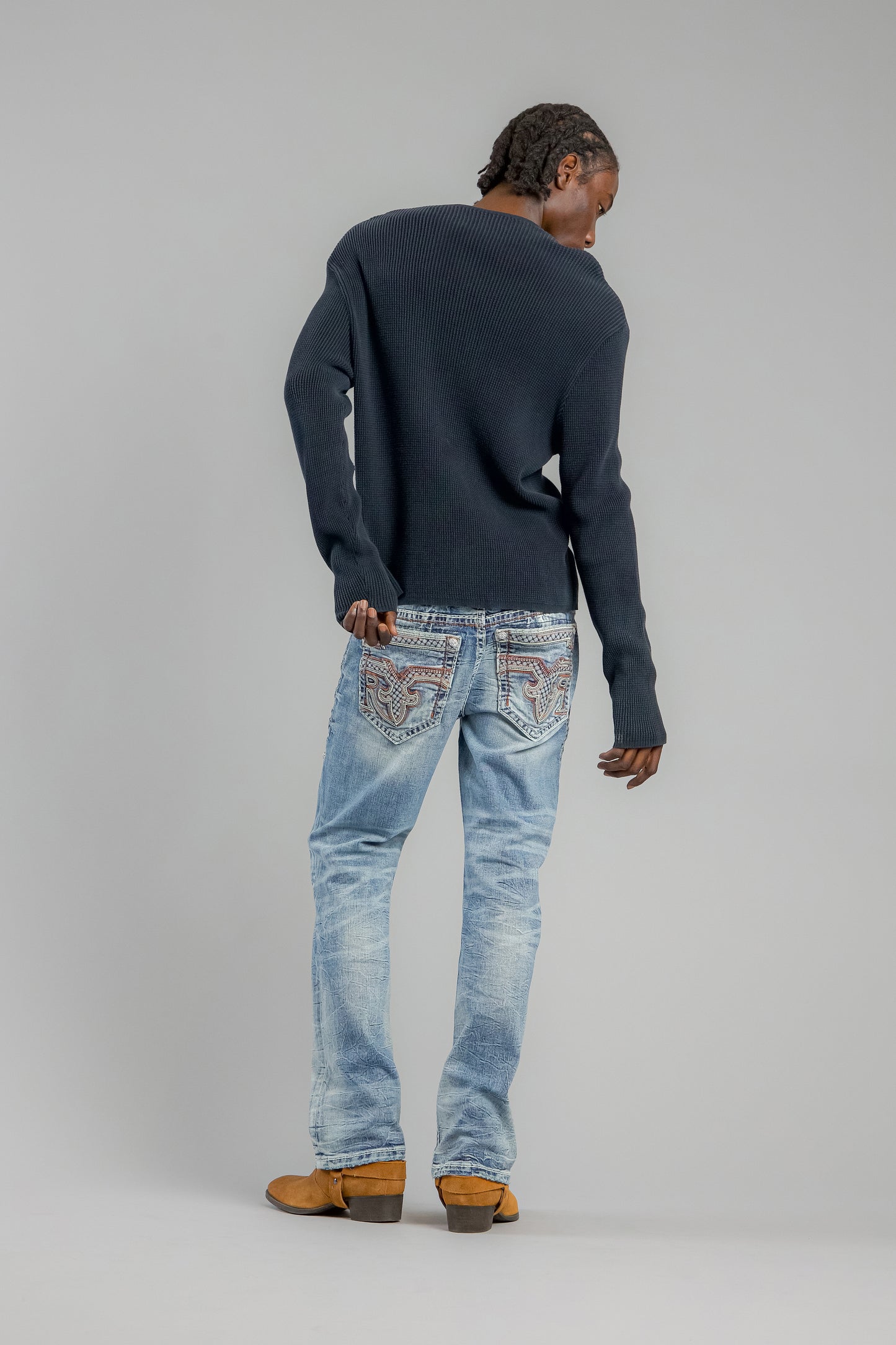 Esme Bootcut Jeans in Light Blue - Rock Revival®