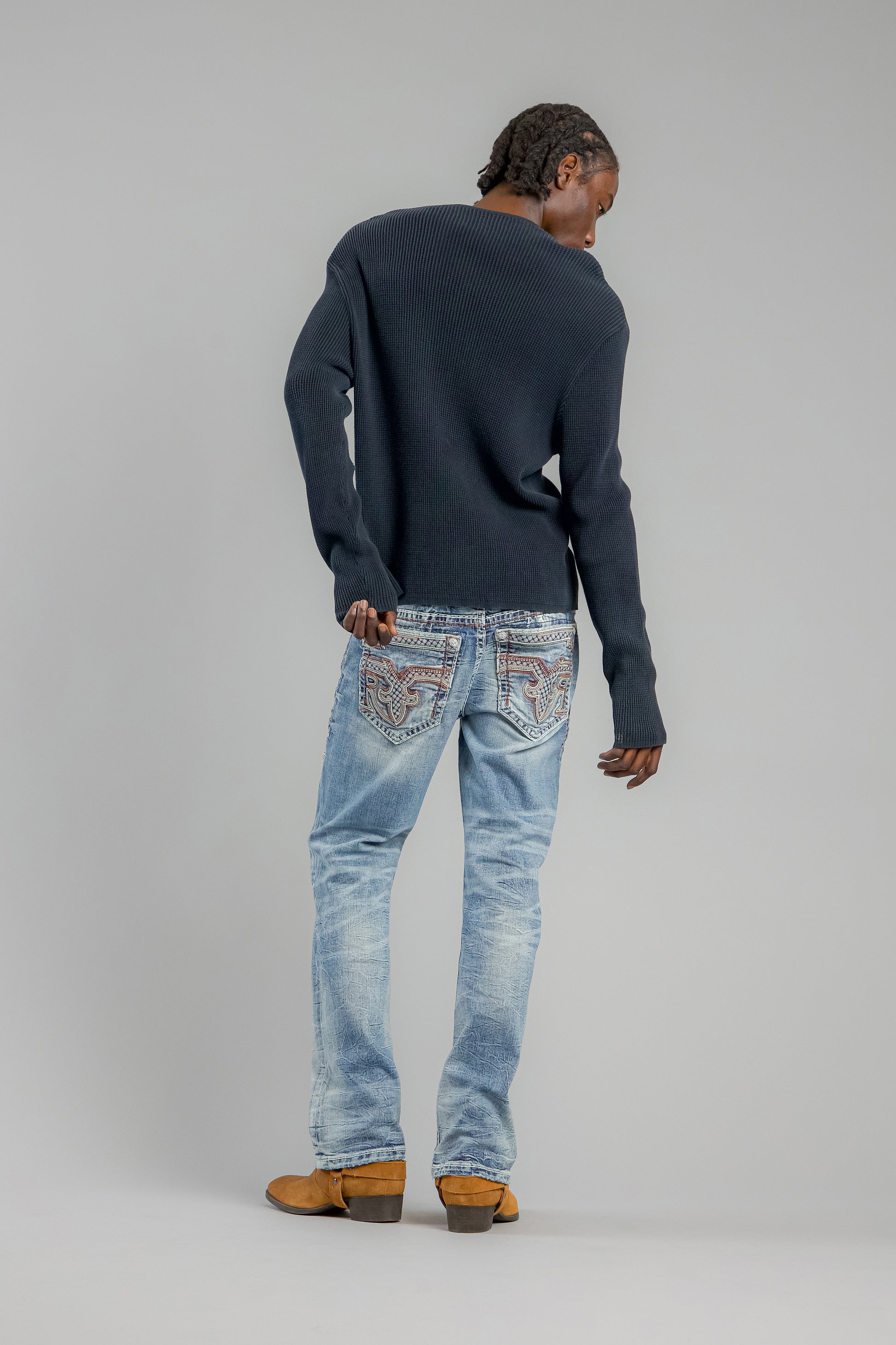 Esme Bootcut Jeans in Light Blue - Rock Revival®