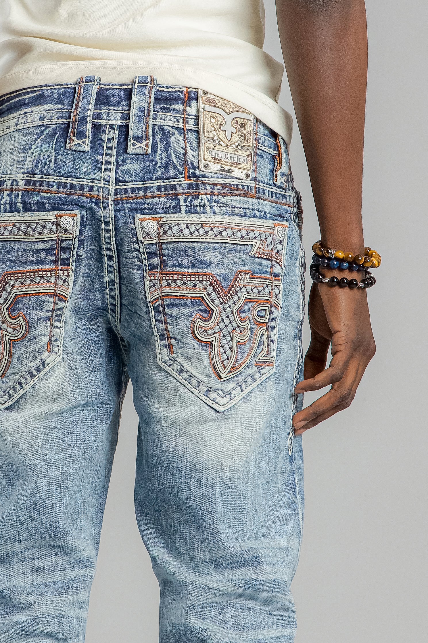 Esme Straight Jeans in Light Blue - Rock Revival®