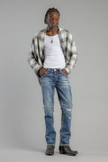 Eydan Straight Jeans in Dark Blue - Rock Revival®