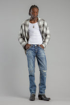 Eydan Straight Jeans in Dark Blue - Rock Revival®