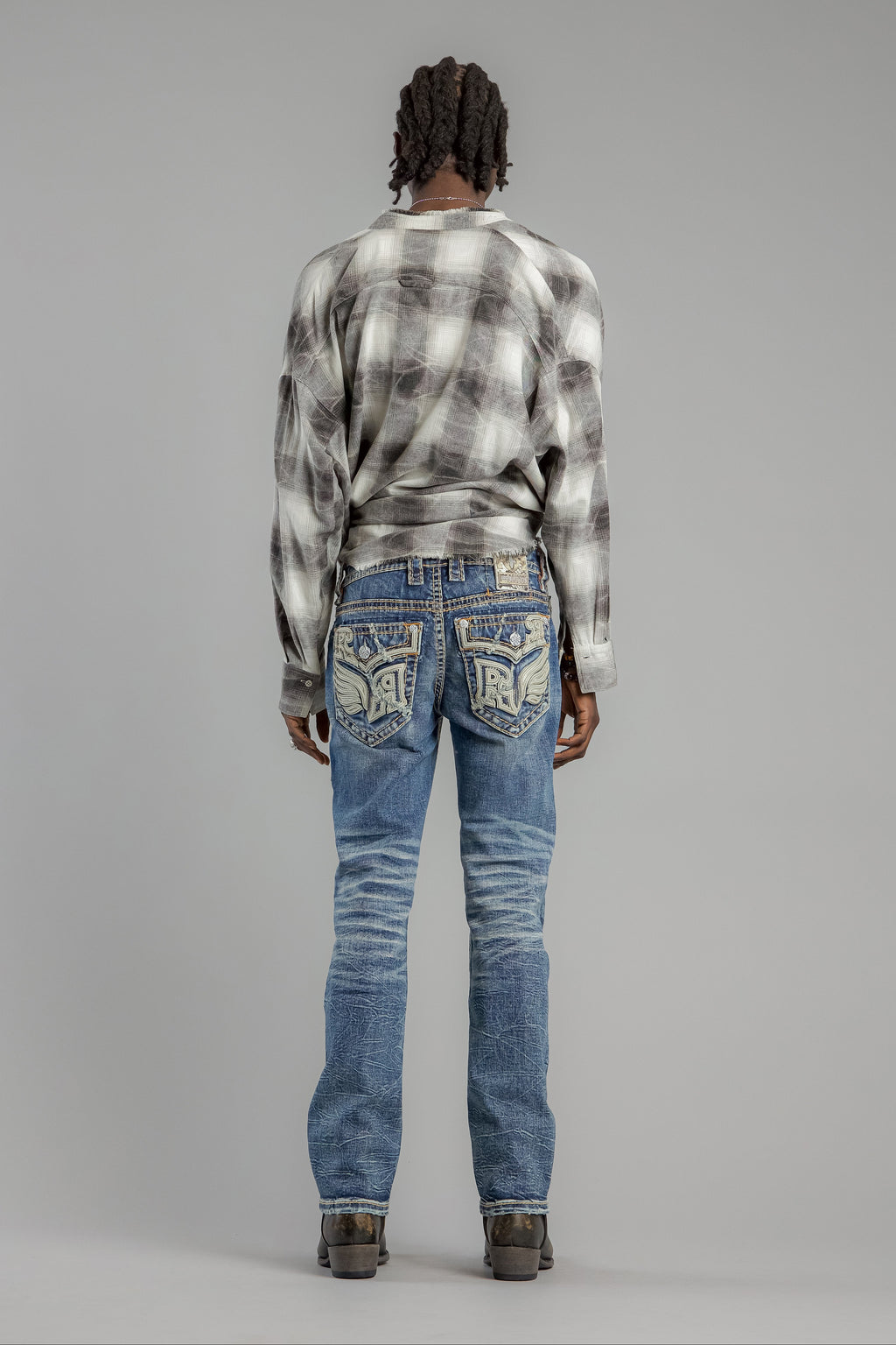 Eydan Straight Jeans in Dark Blue - Rock Revival®
