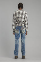 Eydan Straight Jeans in Dark Blue - Rock Revival®