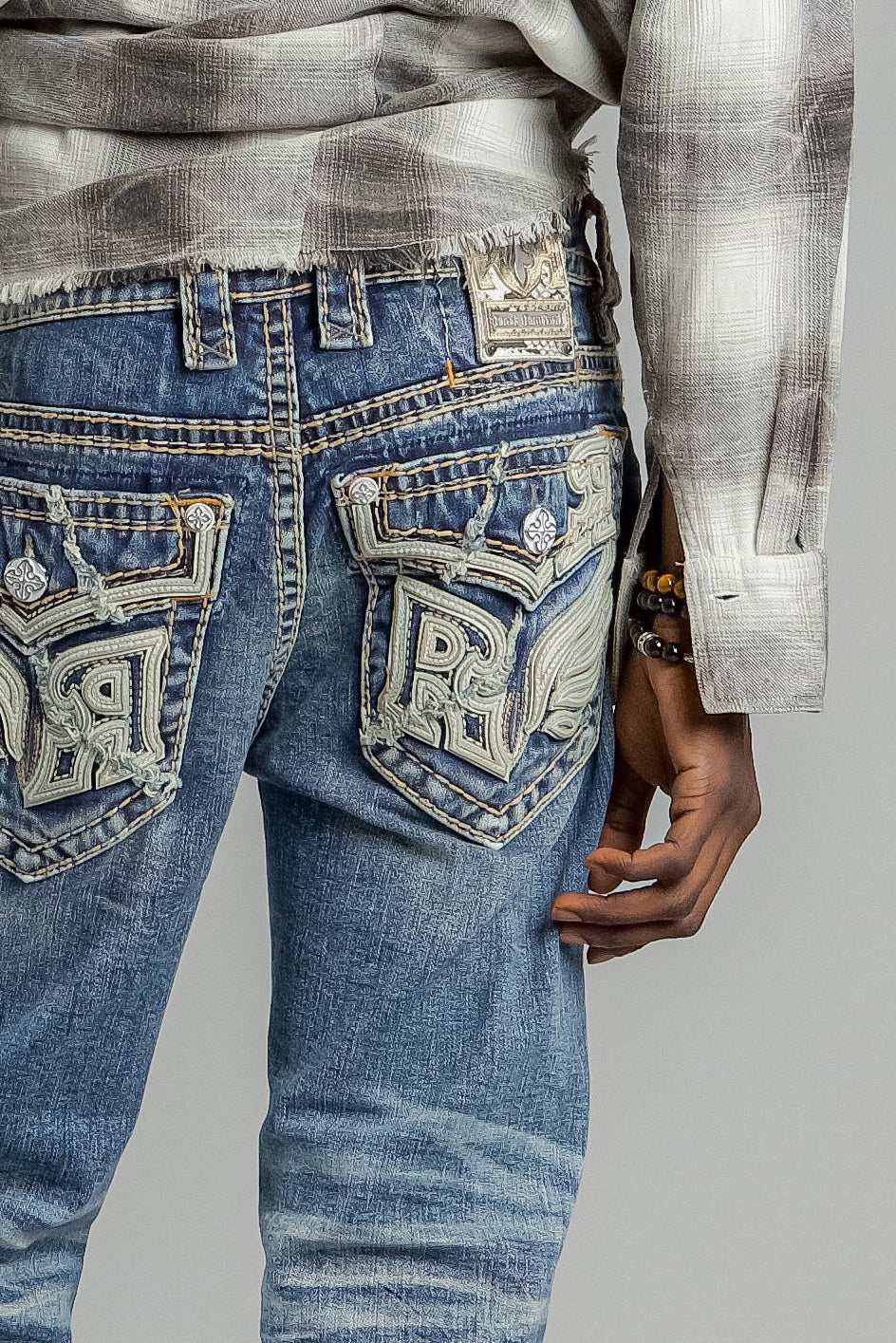 Eydan Straight Jeans in Dark Blue - Rock Revival®
