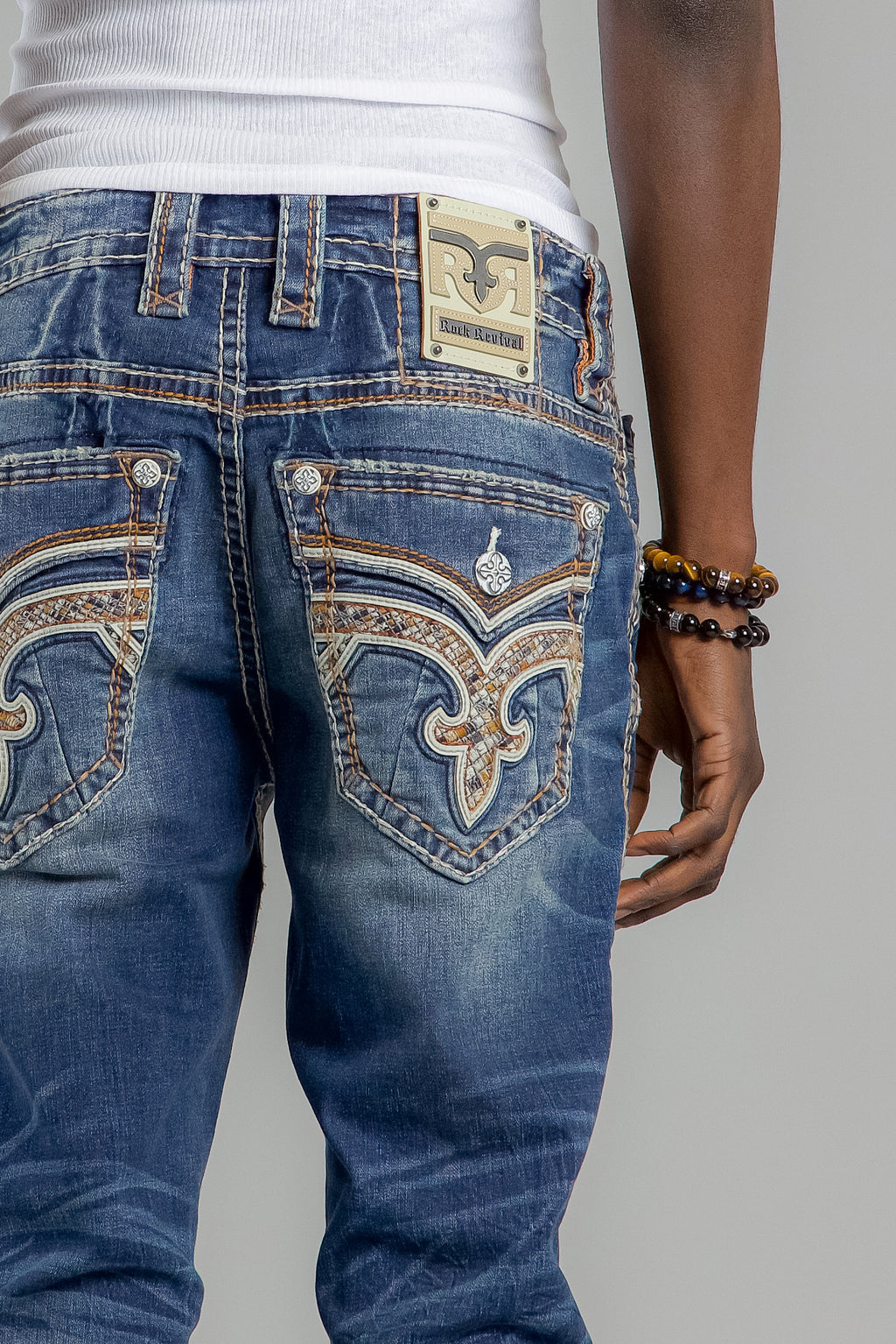 Gael Straight Jeans in Dark Blue - Rock Revival®