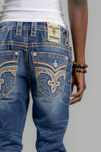 Gael Straight Jeans in Dark Blue - Rock Revival®
