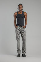 Haiden Straight Jeans in Gray - Rock Revival®
