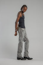 Haiden Straight Jeans in Gray - Rock Revival®