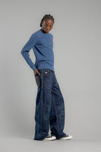 Jorrit Relaxed Baggy 3 Jeans in Dark Blue - Rock Revival®